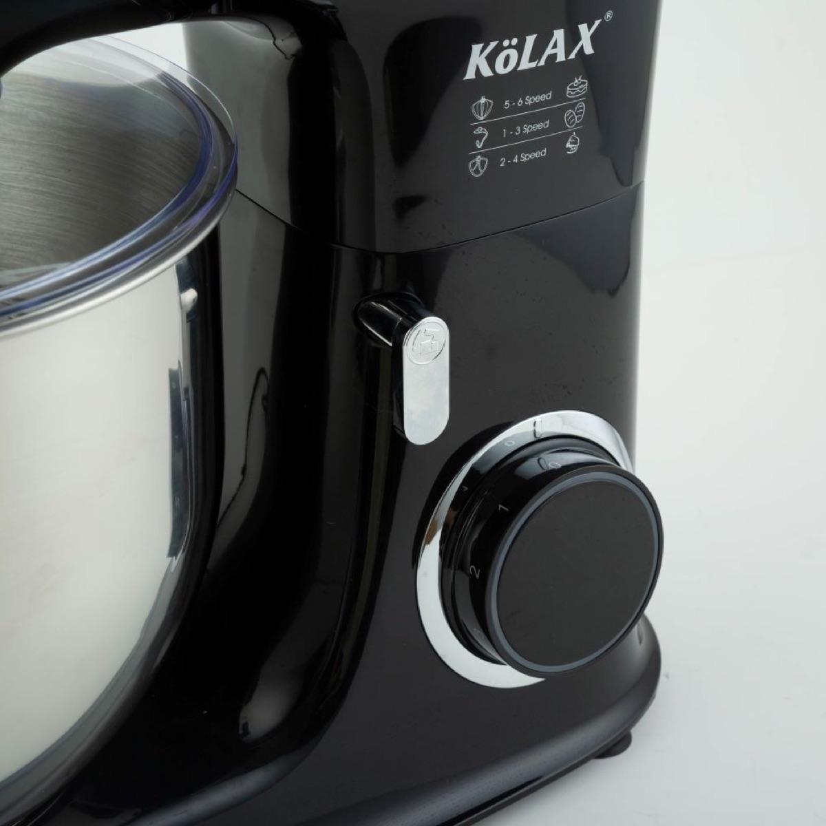 KöLAX Stand Mixer,7.8L 2000W 6-Speed Tilt-Head Food Mixer, Kitchen Electric Mixer with Dough Hook, Wire Whip & Beater, view 3