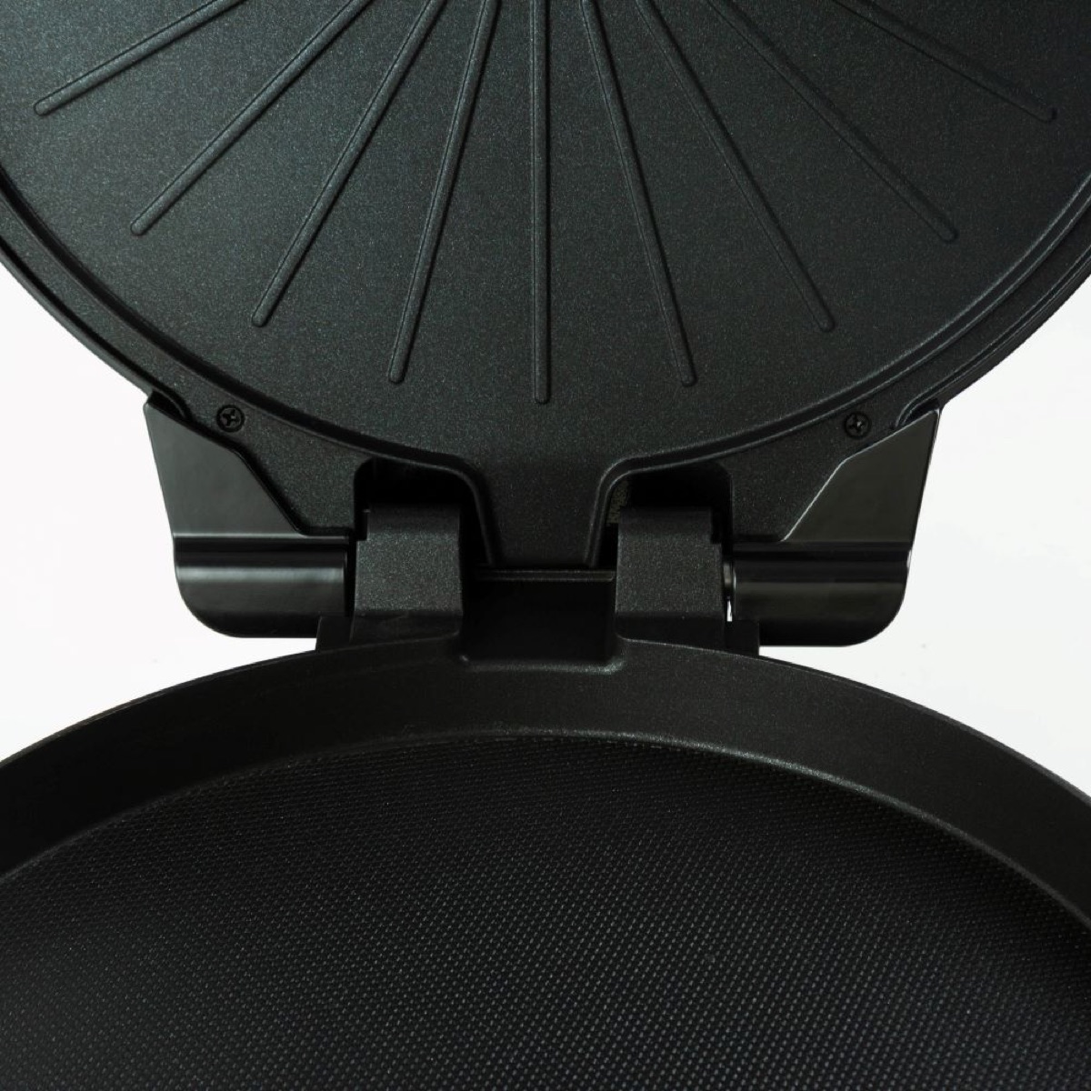 KöLAX Pizza Maker 12-inch Pizzas Machine, Newly improved Cool-touch Handle Non-Stick plates Pizza oven，Electric Countertop Oven for Home or School, 12” Indoor Grill/Griddle, black, view 4