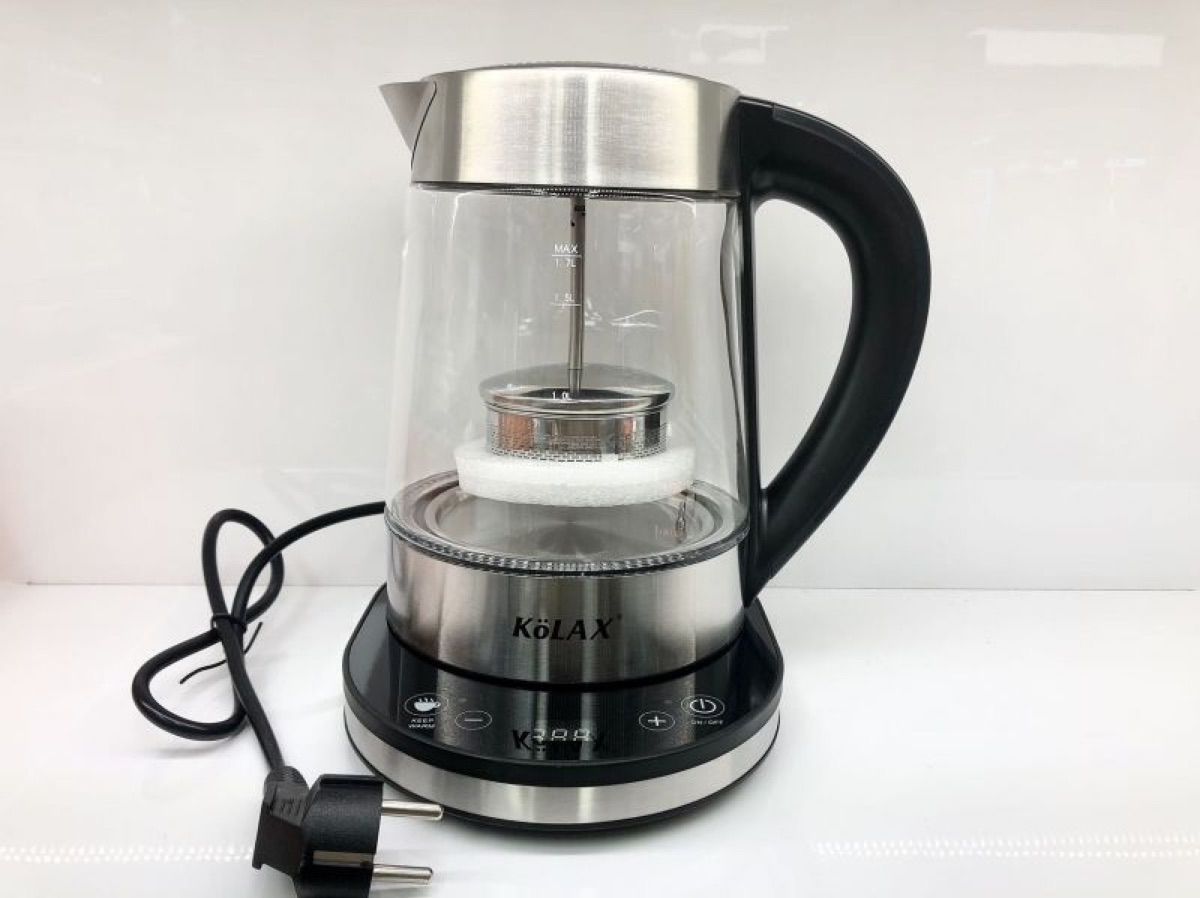 LED light portable digital boiler electric tea kettle, view 3