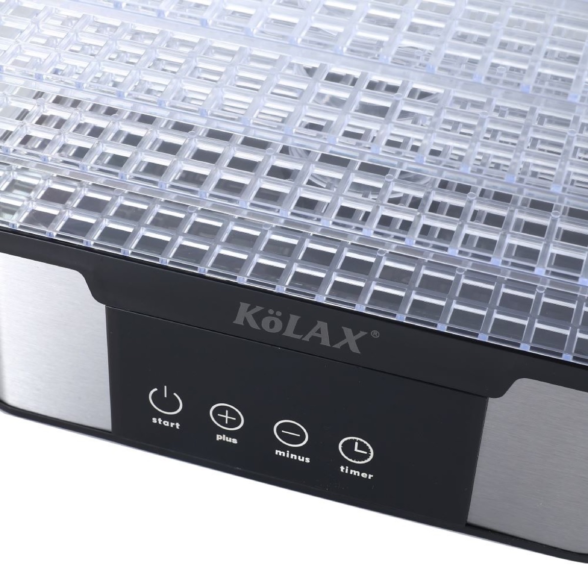 KöLAX Food Dehydrator Machine with Adjustable Temperature & 90min Timer, 5-Tray Dehydrators for Food and Jerky, Fruit, Dog Treats, Herbs, Snacks, LED Display, 1000W Electric Food Dryer, view 3