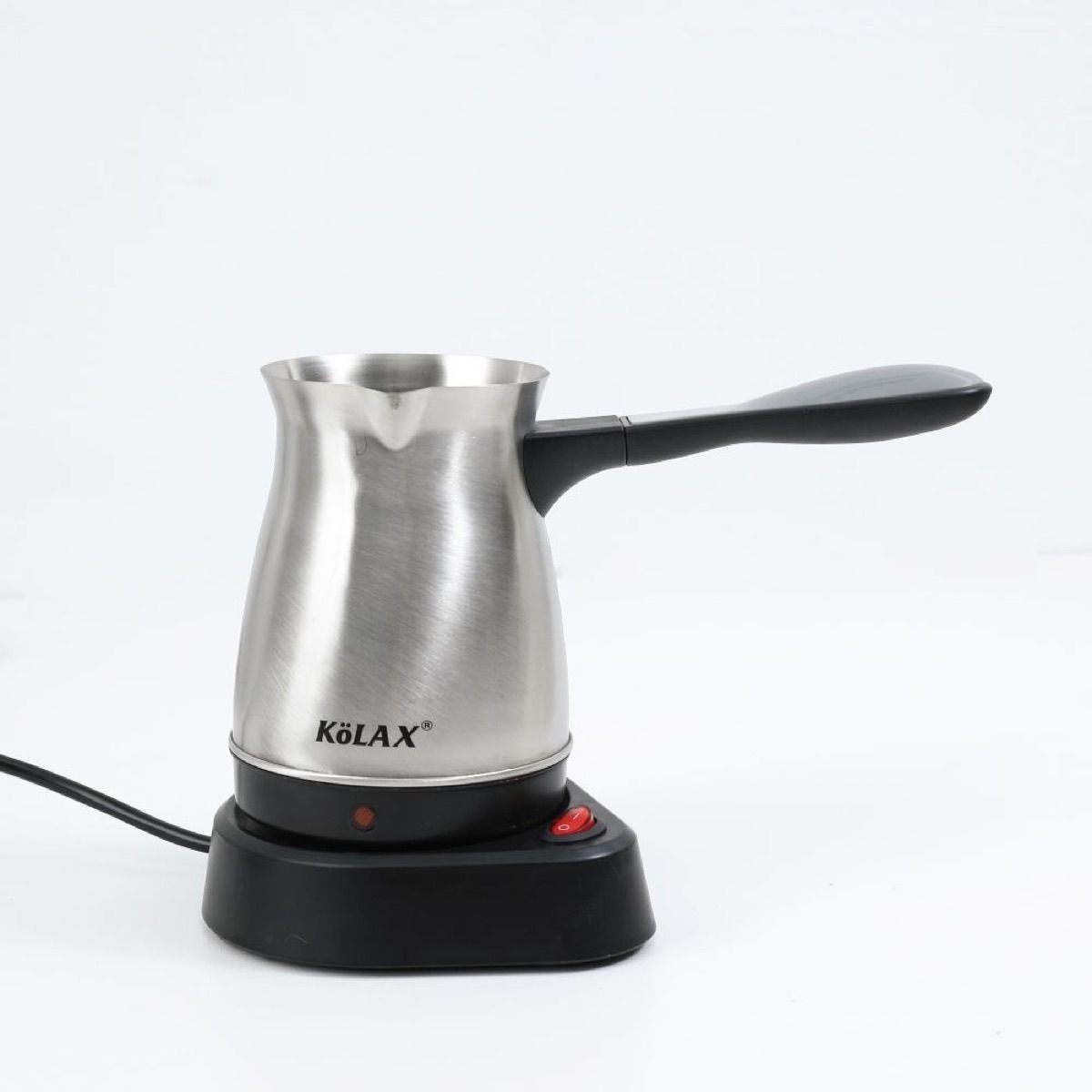 KöLAX Turkish Coffee Maker, 500ml Stainless Steel Turkish Coffee Pot Electric Coffee Maker with Long Handle, Turkish Coffee Machine for Home Travel, view 2