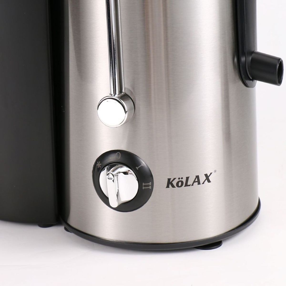 KöLAX Juicer Machine, 800W Centrifugal Juicer Extractor with Wide Mouth Feed Chute for Fruit Vegetable, Easy to Clean, Stainless Steel, BPA-free (Black), view 4