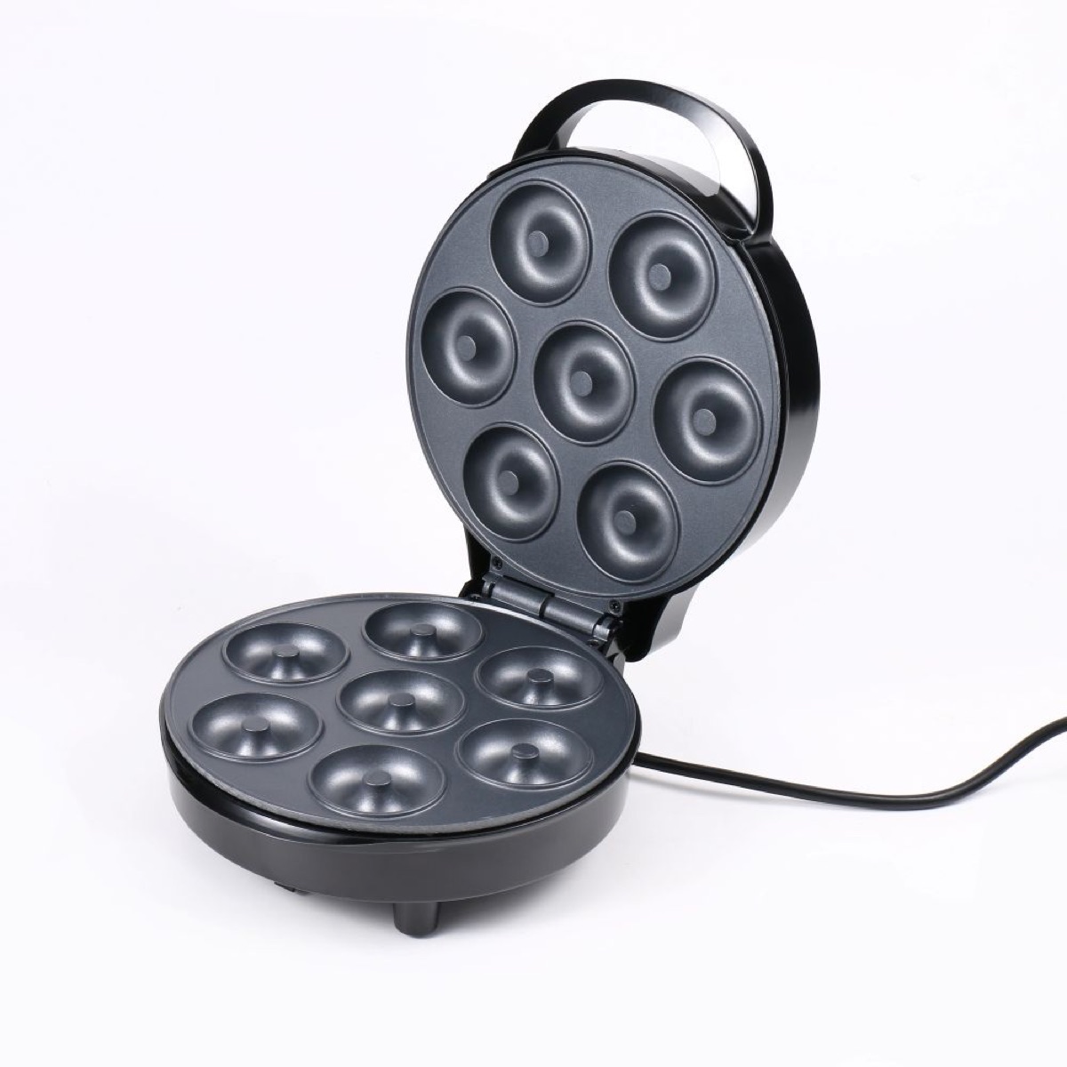 KöLAX Mini Donut Waffle Cake Maker, 900W,7 Slots Home Baking Machine, Great for Breakfast, Snacks, Desserts and More, view 3