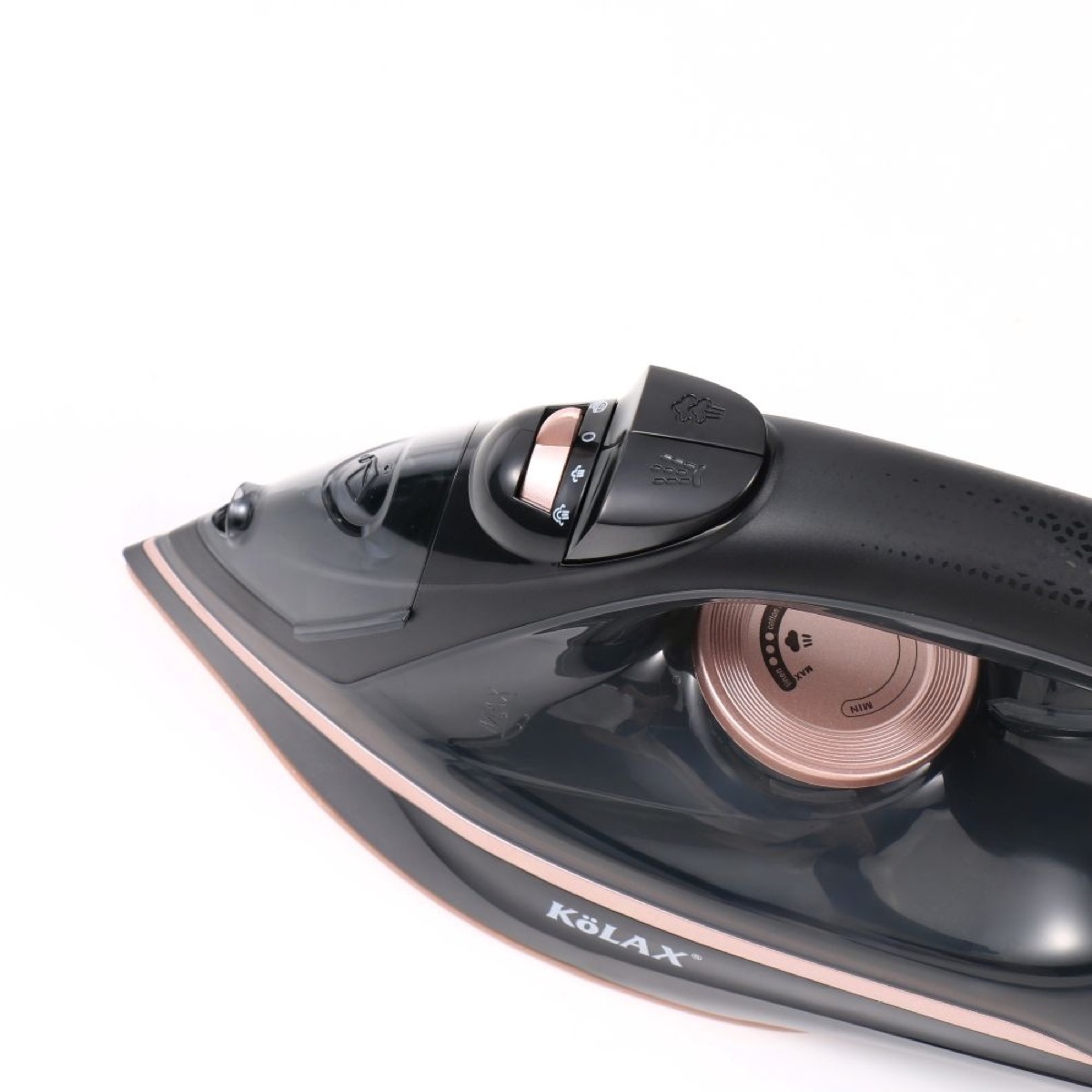 KöLAX Steam Iron for Clothes with Precision Thermostat Dial, 2400W,400ML,Ceramic Coated Soleplate, Self-Cleaning, Anti-Calcium, Anti-Drip, view 4