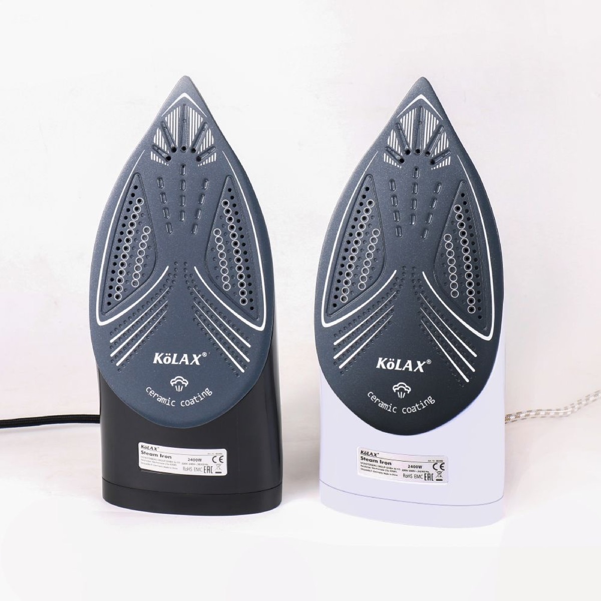 2400W KöLAX Steam Iron for Clothes, Burst of Steam, Auto shutoff, Self-Cleaning, Ceramic Soleplate, 400ML Water Tank Ironing Clothes for All Home, view 4