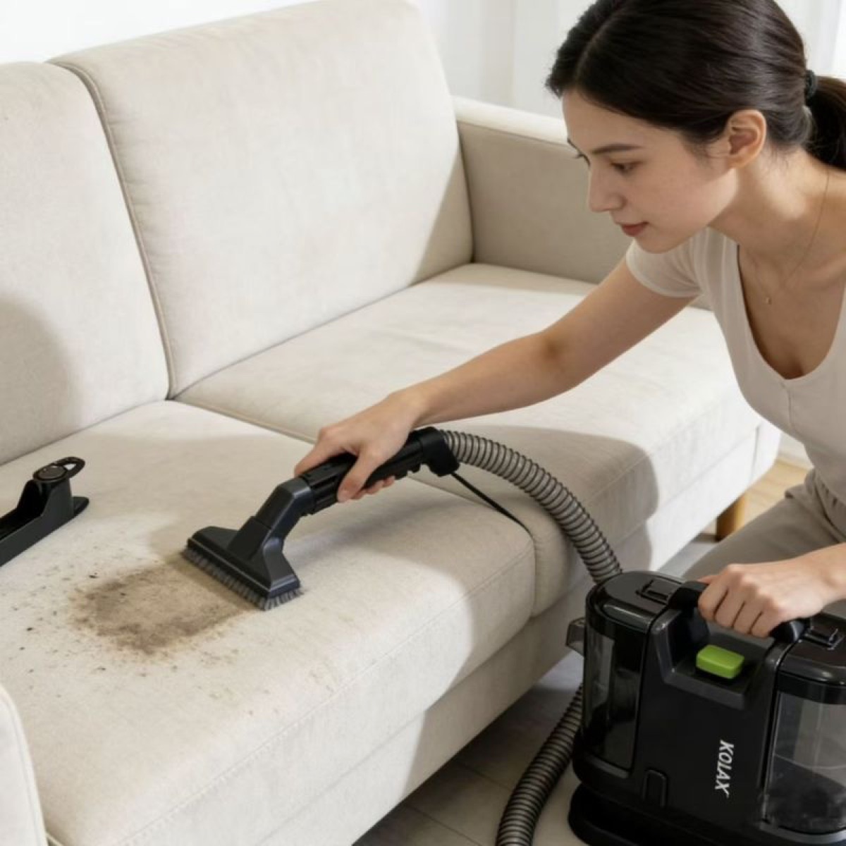 KöLAX Portable Carpet & Upholstery Cleaner, Deep Cleaning for Rugs, Couch, Car Interiors Stains, Pet & Family Friendly, view 3