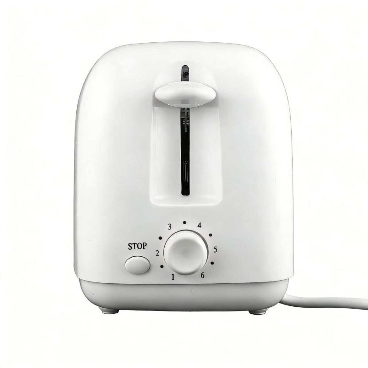 KöLAX 2-Slice Toaster, 800W,Extra-Wide Slots,6 Shade Settings,With One Button Stop, Removable Crumb Tray, White, view 4
