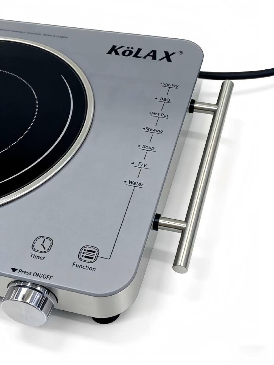 KöLAX Portable Infrared Burner 3500w with Timer,Electric Hot Plate Touch Control Panel Adjustable Heating Power Electric Cooktop for Cooking, view 3