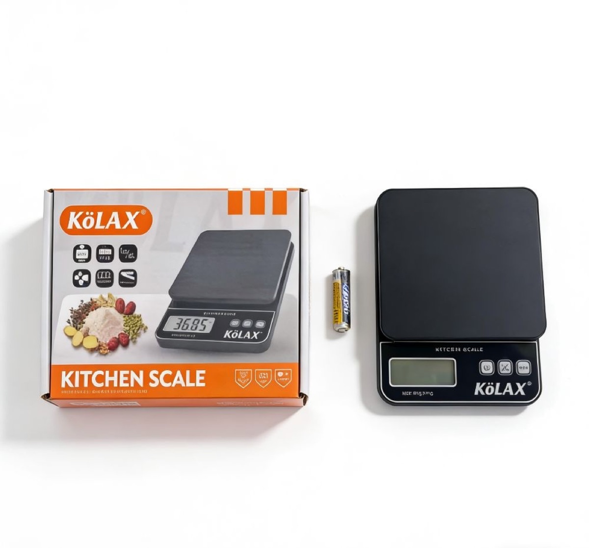 KöLAX Food Scale for Kitchen Scales Smart Weight Grams and Ounces, Baking Scale Accurate for Cooking, Coffee, Keto Diet, Meal Prep, Ultra Slim