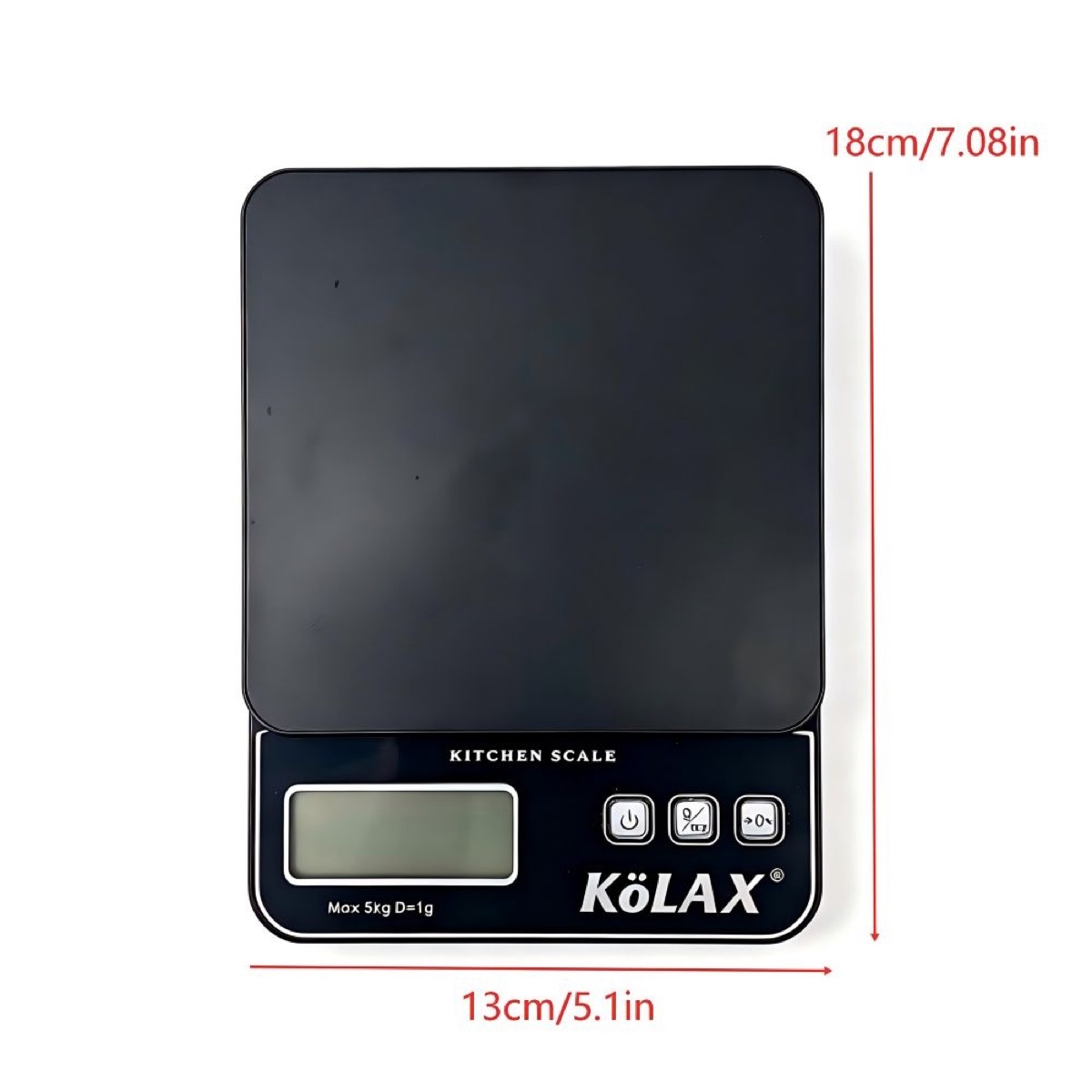 KöLAX Food Scale for Kitchen Scales Smart Weight Grams and Ounces, Baking Scale Accurate for Cooking, Coffee, Keto Diet, Meal Prep, Ultra Slim, view 3