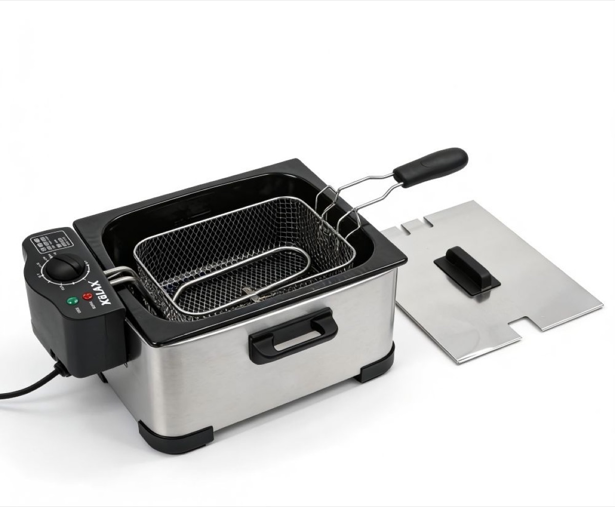 KöLAX 5 Liter Electric Deep Fryer with Adjustable Temperature, Stainless Steel, view 3