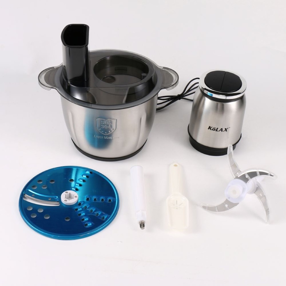 KöLAX Chopper for Slicing, Shredding, Mincing,3L,304 Stainless Steel Materia, view 2