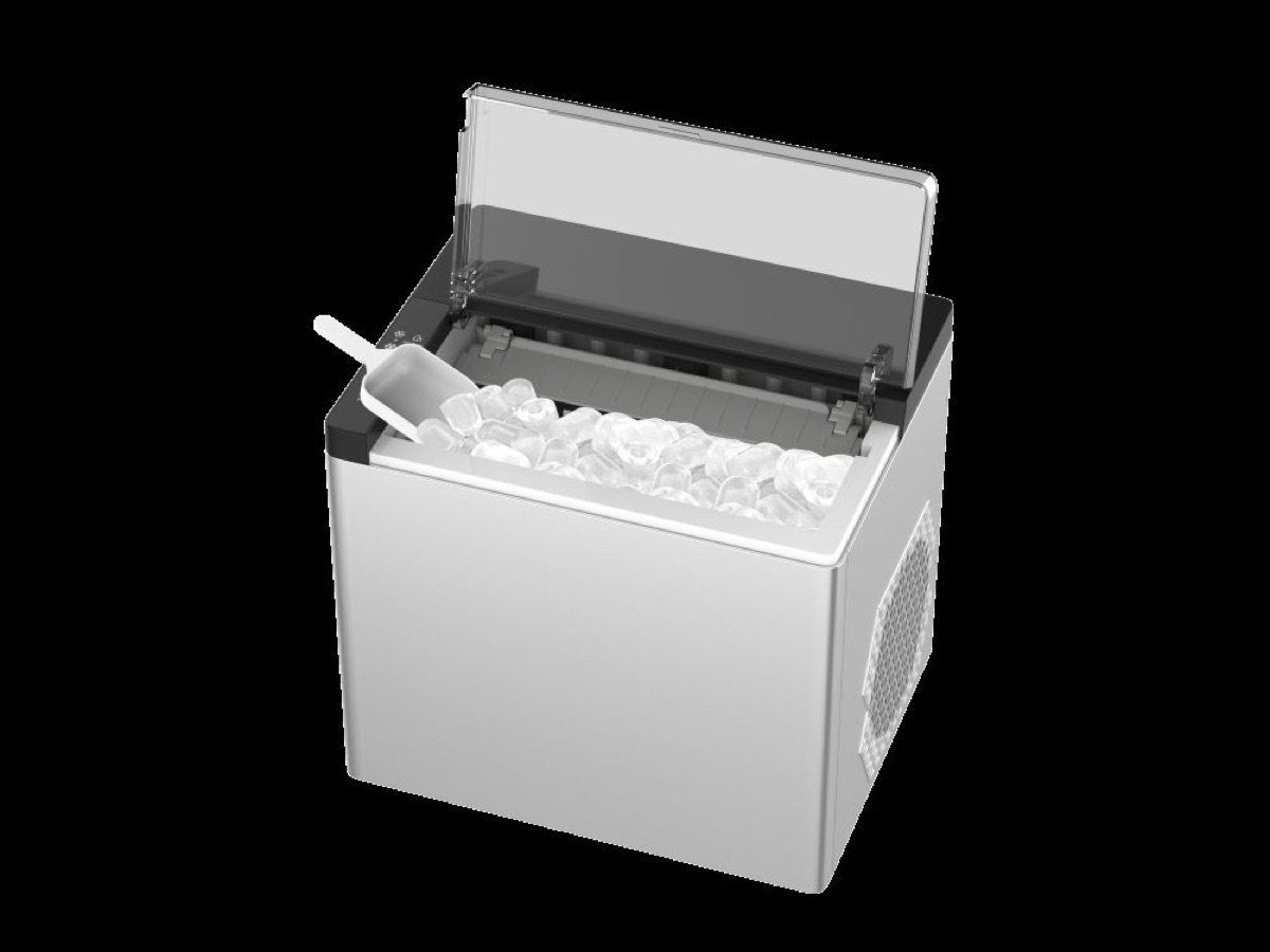 KöLAX Compact Countertop SS Ice Maker, 12KG in 24HRs, 9 Bullet Ice Cubes Ready in 6 Minutes, view 4