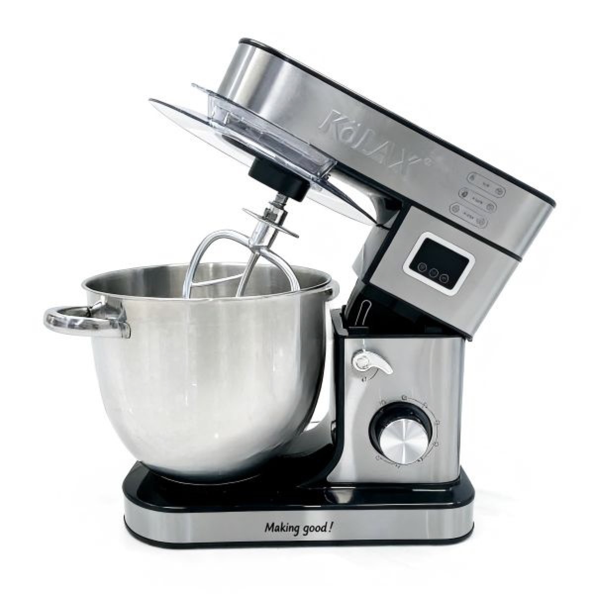 KöLAX LCD Stand Mixer, 12L Extra Large Capacity, 2600W Pure Copper Motor, 6 Speeds with Pulse Function, view 2