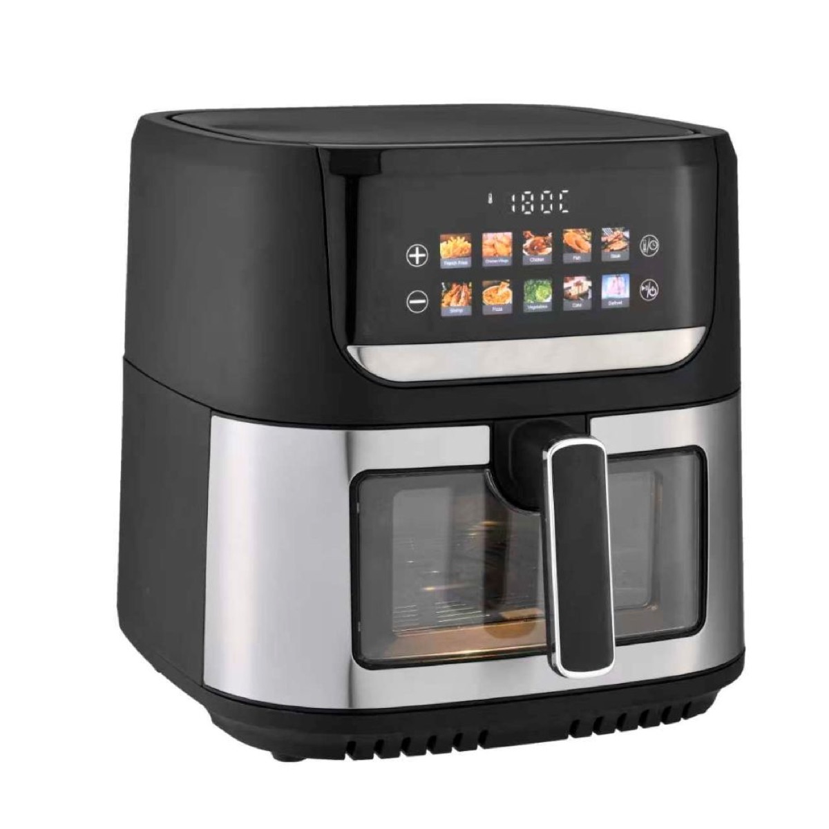 KöLAX Air Fryer 8.5L, 10-in-1 Functions Airfryer with Visible Window, 200℃ Fast Heating & Top And Bottom Heating for Crispier Results, 3000W, view 3