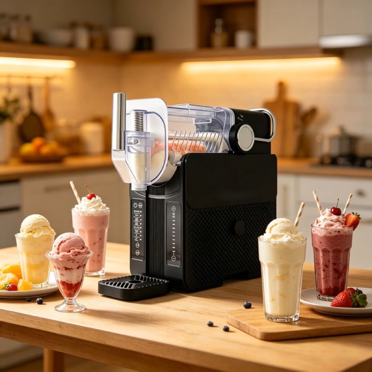 KöLAX 1.5L Slushie Machine, 1.2L Liquid Capacity with 6 Presets and Digital Control, Perfect for ice cream/slush/spiked slush/cold drink/milk shake/chilled juice, view 4