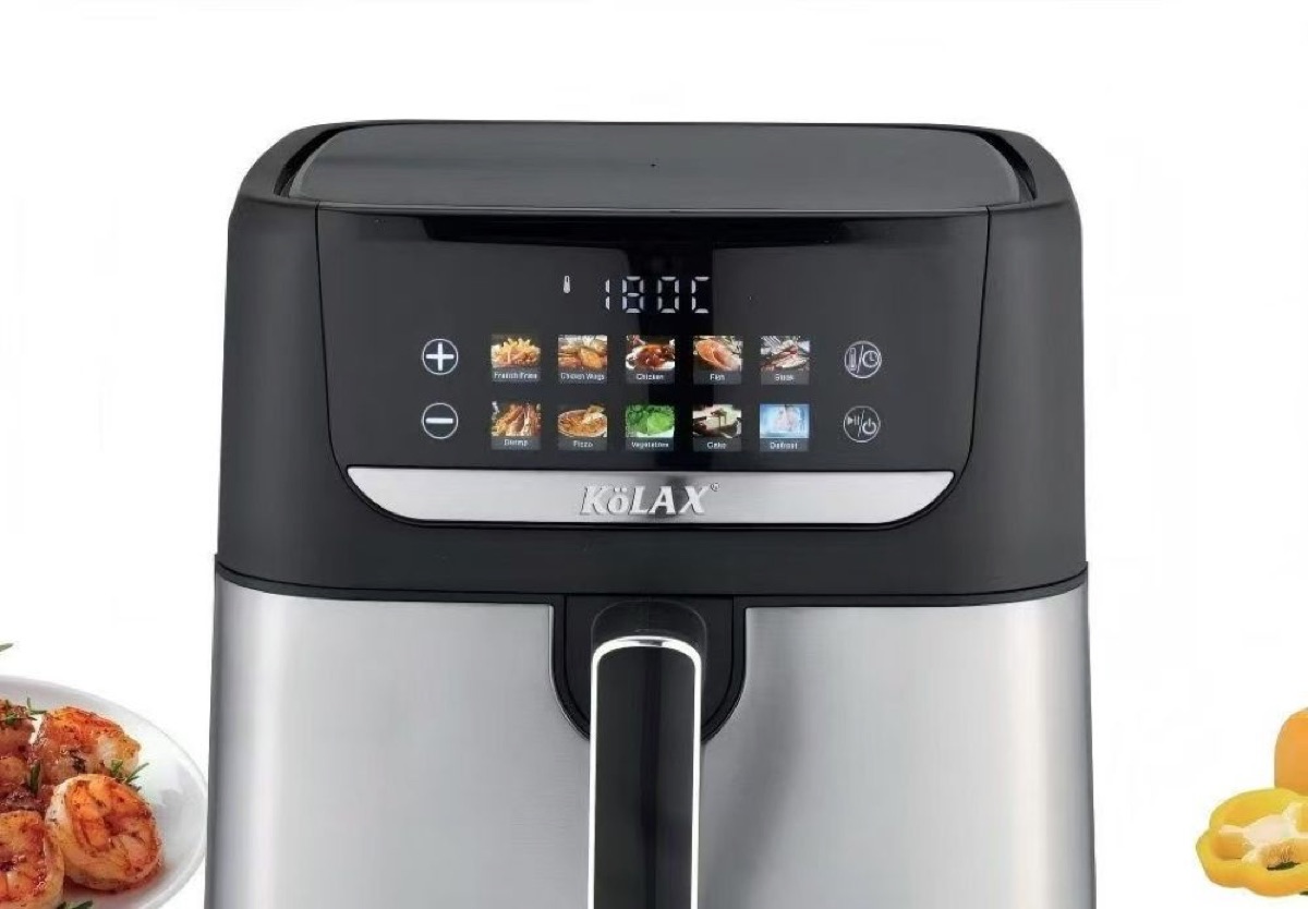KöLAX 8L Digital Air Fryer | Compact & Non-Toxic Countertop Air Fryer| Easy-to-Use with Precision Touch Controls | Healthy Meals in Minutes, view 2
