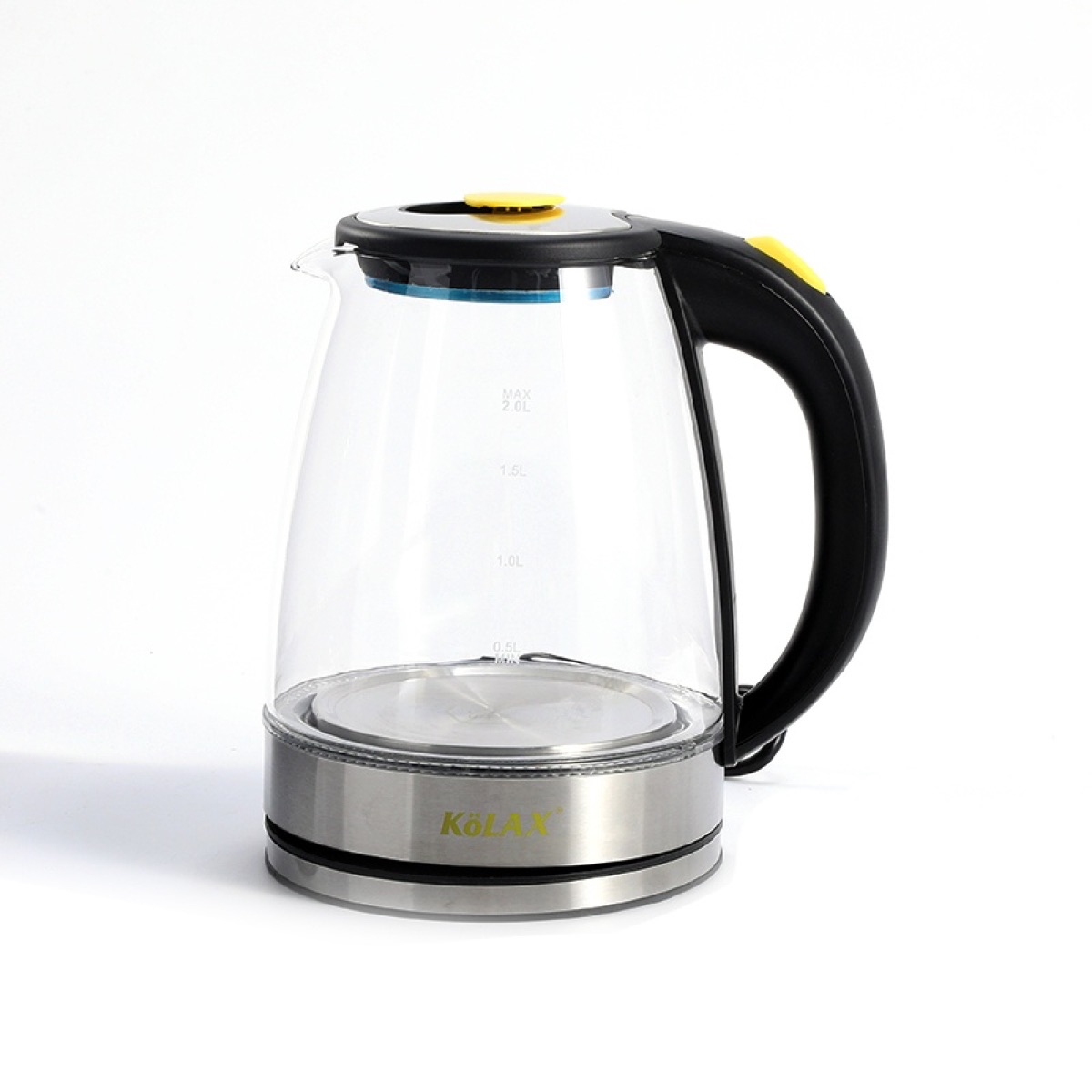 Electric Kettle 1850-2200W Tea Kettle, 2L Large Capacity,304 stainless steel with Auto Shut-Off and Boil-Dry Protection, with Blue Light,BPA-Free, view 4