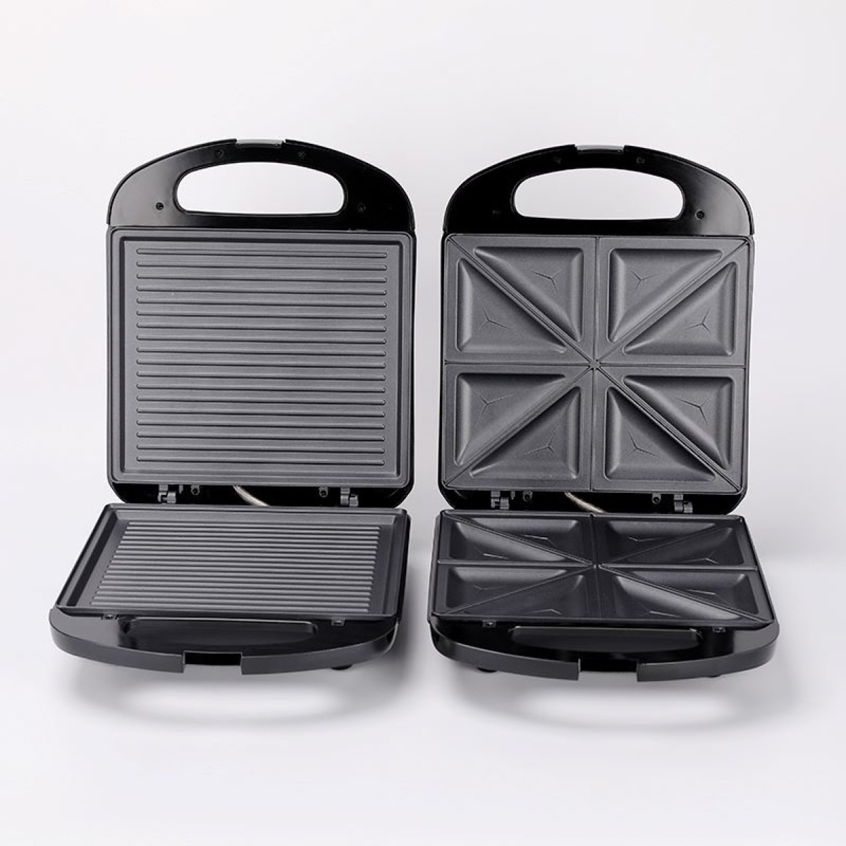New design breakfast grill 1200w multi function with non stick surface cool touch handle sandwich maker, view 4