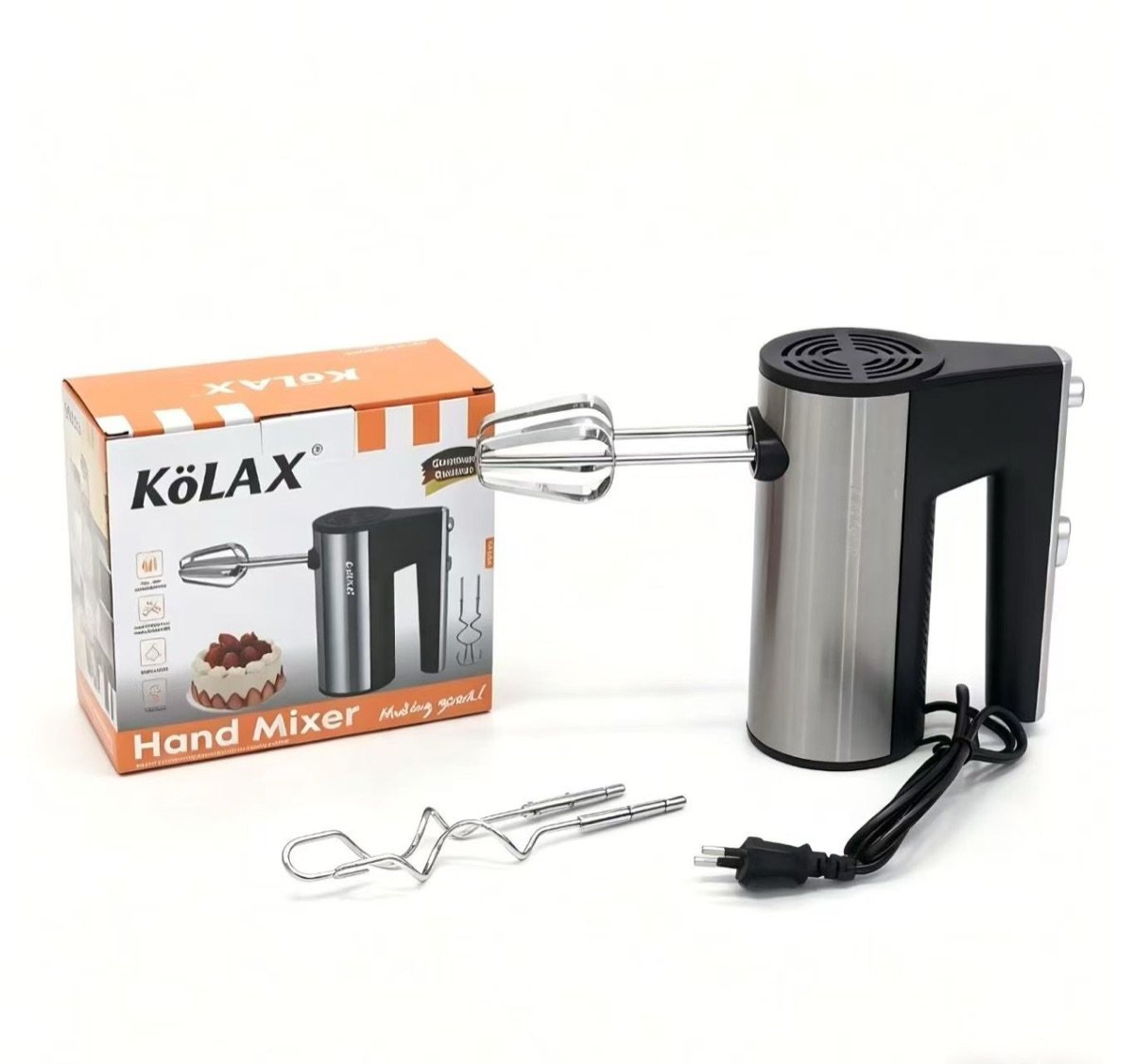 Electric 5 speeds multi-function egg bread hand food mixer, view 4