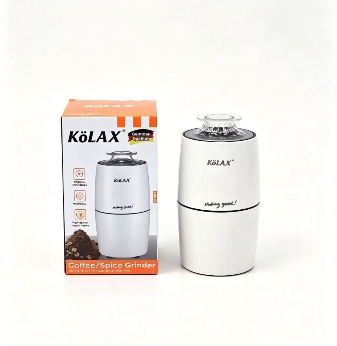 Electric portable small 304 stainless steel high quality mini coffee grinder, view 3