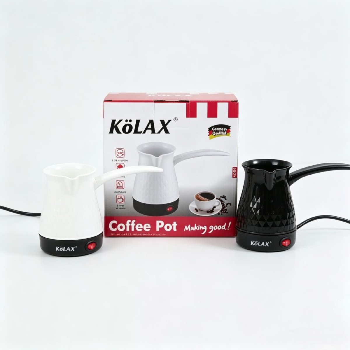 KöLAX Coffee Maker, Electric Turkish American Coffee Machine, Anti Scald Even Heating Electric Coffee Pot for Home Heat Water Tea 500 ML