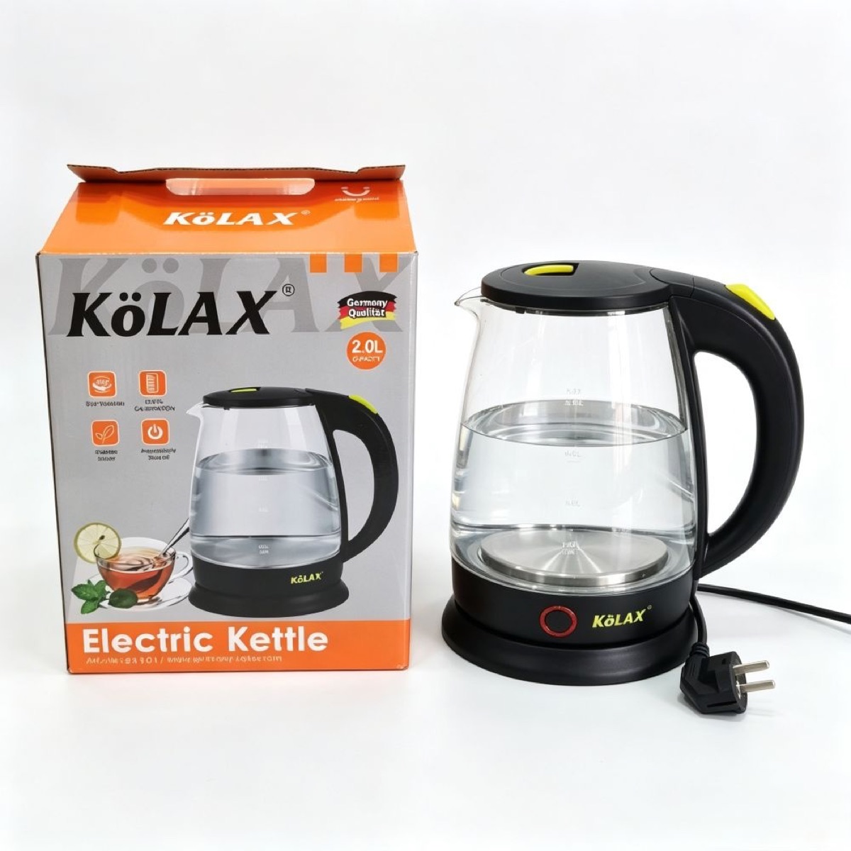 Topsale 2L glass electric tea kettle water boiler auto-shutoff tea kettle
